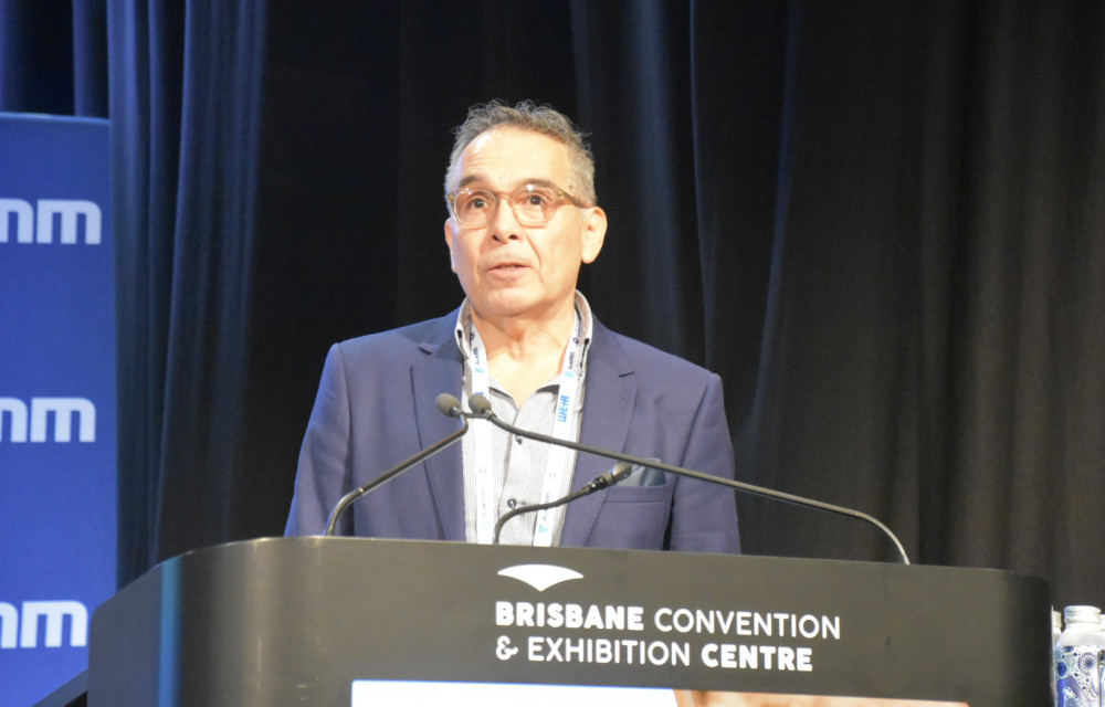 Pepe Moreno, principal consultant and director of Tailex, speaking at the Life of Mine | Mine Waste and Tailings 2025 Conference in Brisbane, presenting research on probability of failure versus factor of safety in tailings storage facilities.