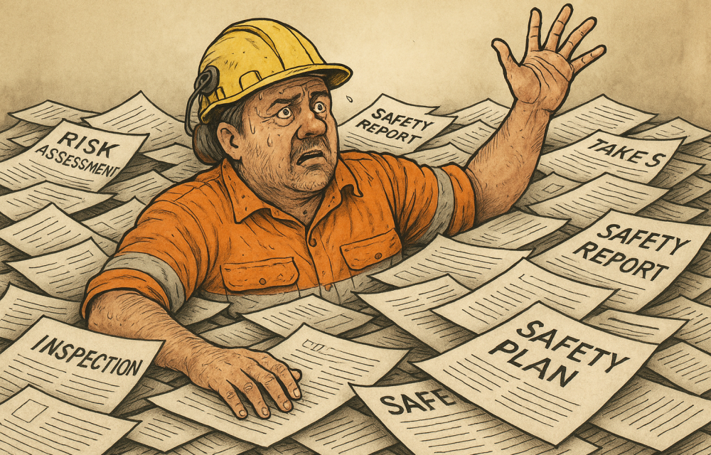 A safety researcher argues that mining’s reliance on forms, checklists and “take fives” creates costly safety clutter, while real protection comes from focusing on environment, people, tools and how work is performed.
