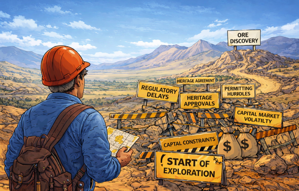 Exploration still works, but getting to the first drill hole now takes longer, costs more, and tests patience before the rocks ever do article image