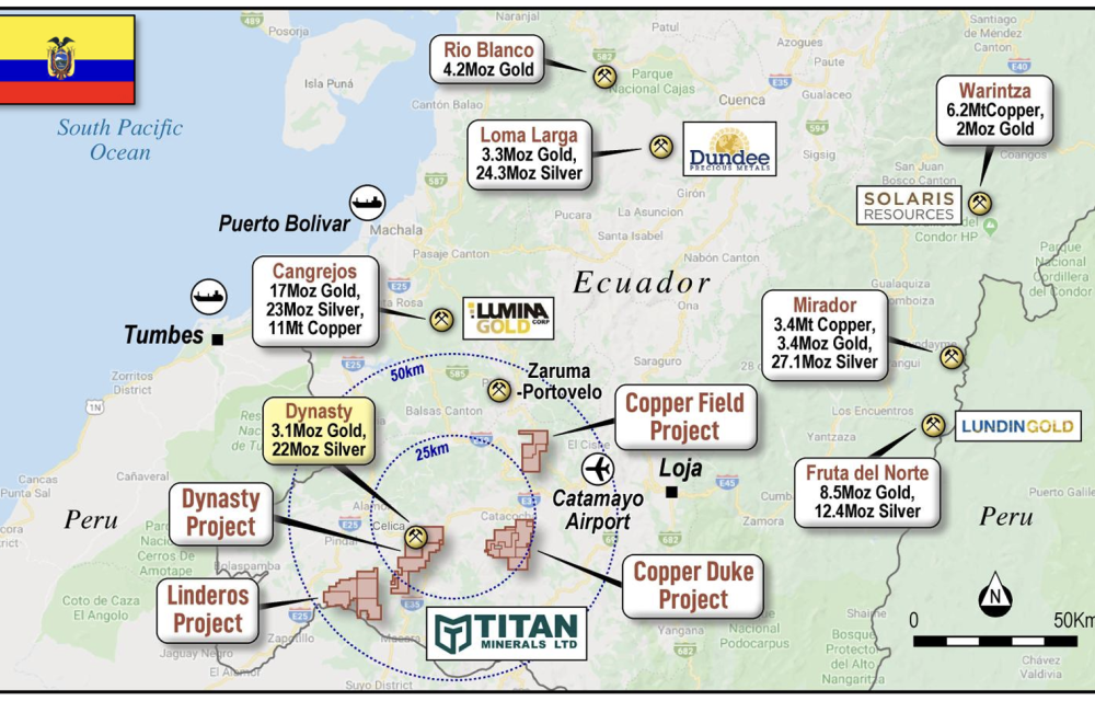 Titan drills deep as gold climbs high and Hancock backs big copper bets in Ecuador's rising mining frontierarticle image