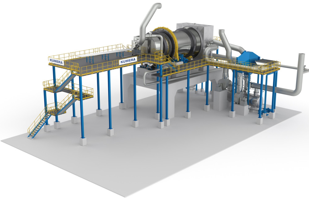 Juho Kyllönen presents Kumera’s steam and heat recovery drying system during an AusIMM Metallurgical Society webinar, highlighting energy and water savings in copper processing.